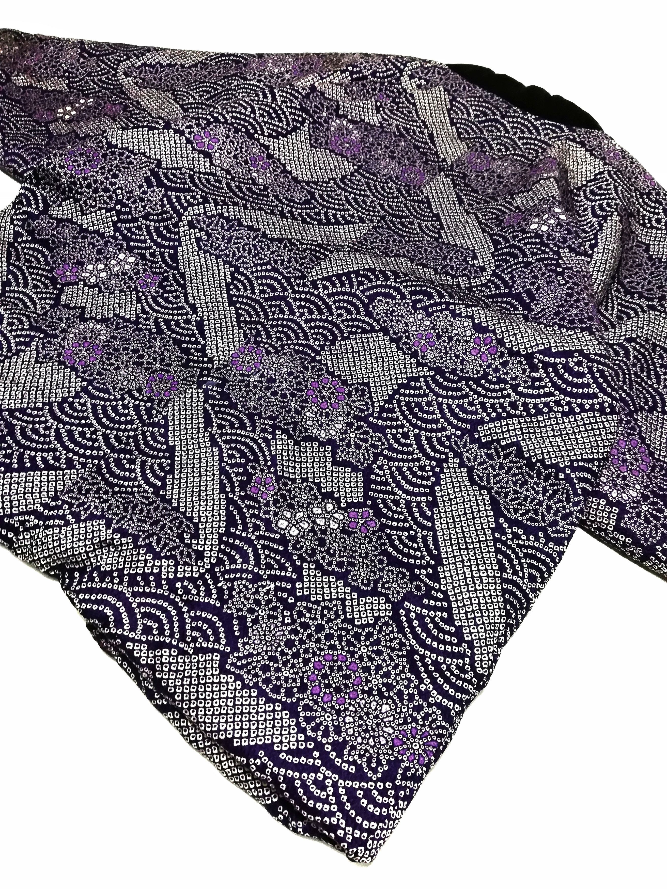 Japanese Brand 🔥Japan Acetate/Nylon Hanten Kimono Traditional Overprinte Size US M / EU 48-50 / 2 - 6 Thumbnail