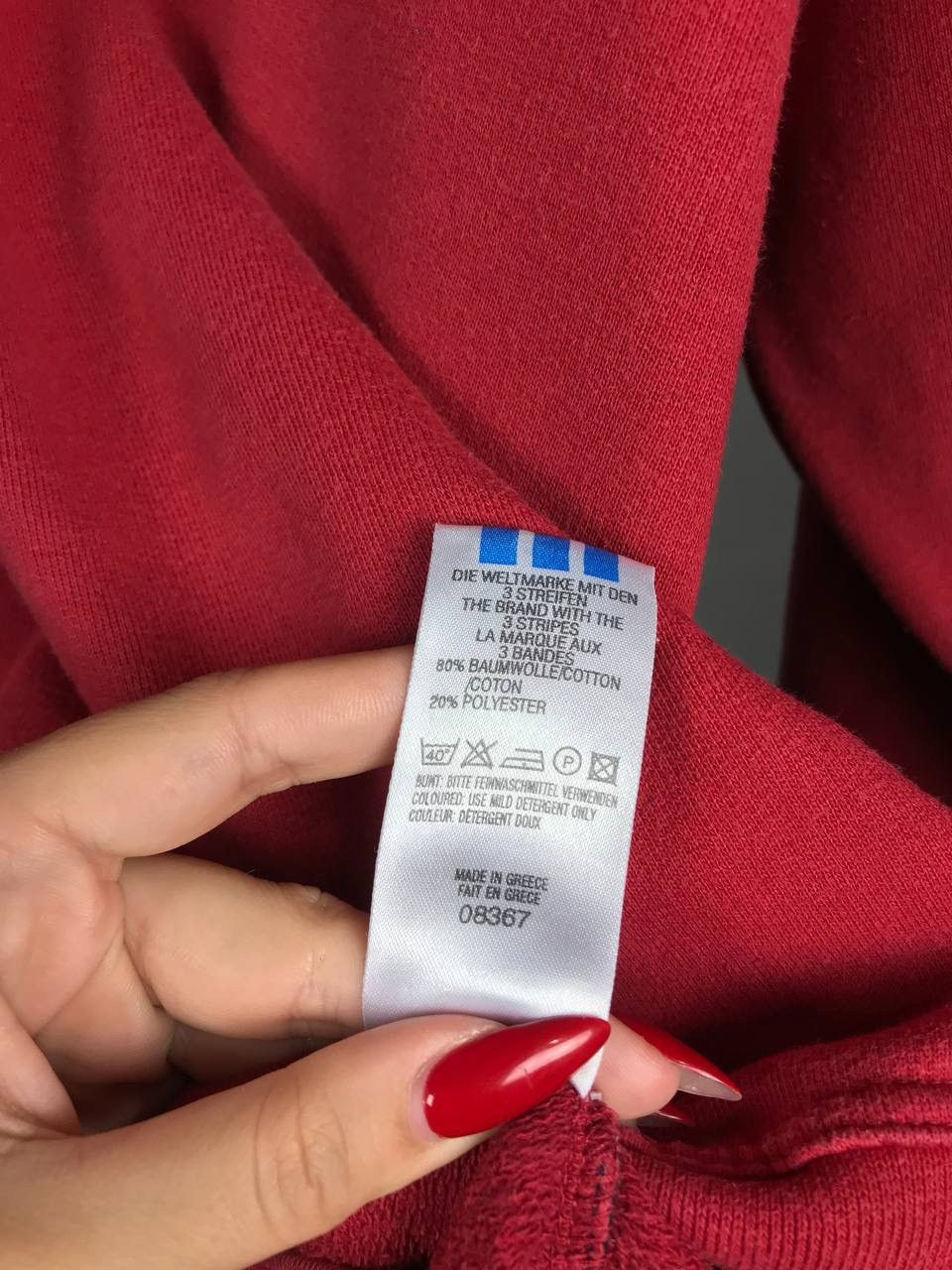 Vintage Adidas vintage streetwear red sweatshirt Size US M / EU 48-50 / 2 - 7 Thumbnail
