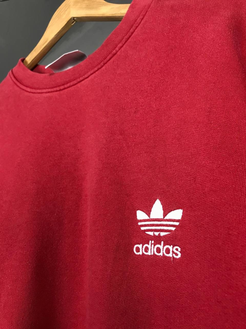 Vintage Adidas vintage streetwear red sweatshirt Size US M / EU 48-50 / 2 - 3 Thumbnail
