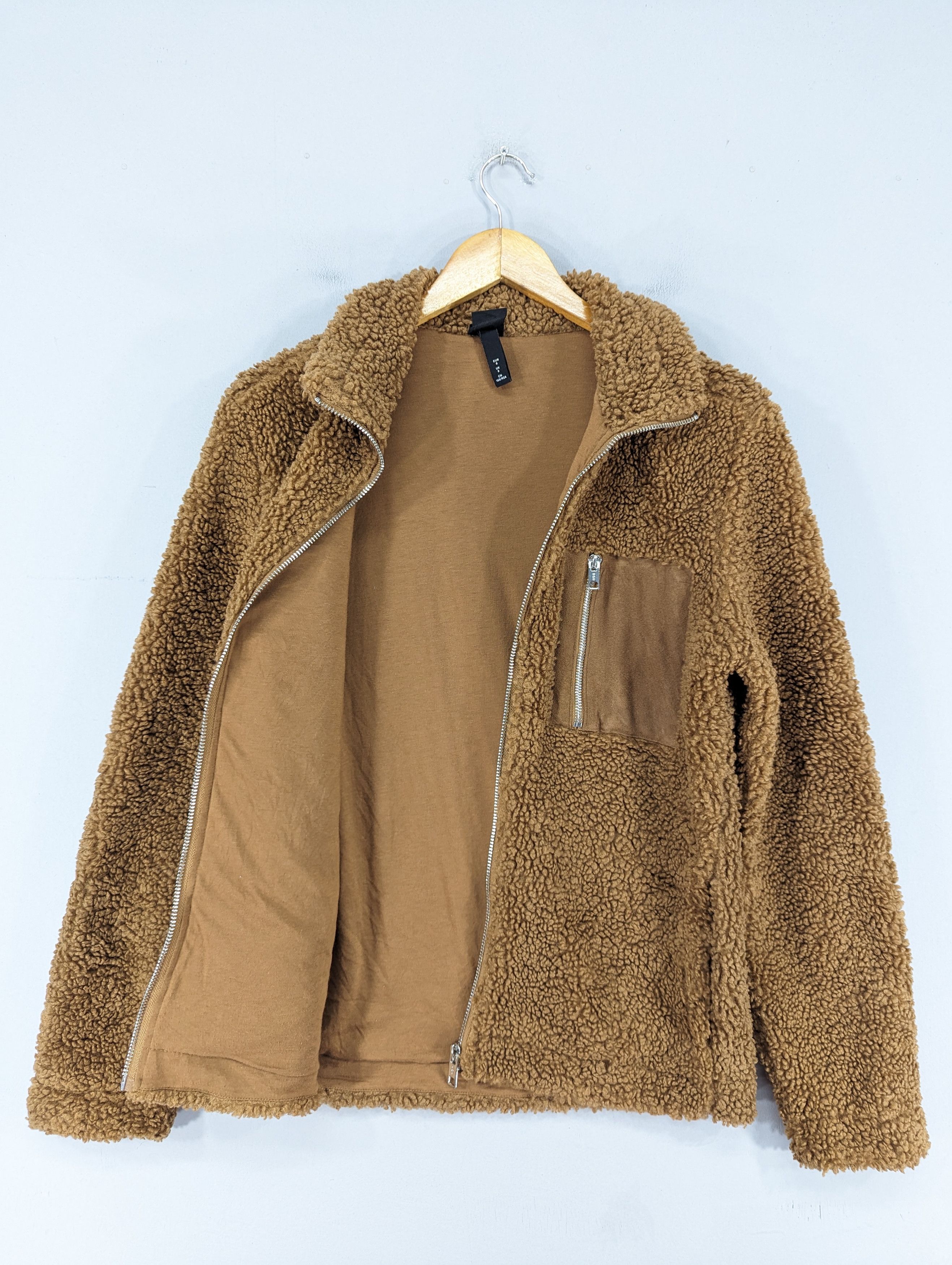H&M 🔥RARE🔥H&M Sherpa Fleece Deep Pile Zipper Jacket Size US S / EU 44-46 / 1 - 5 Thumbnail