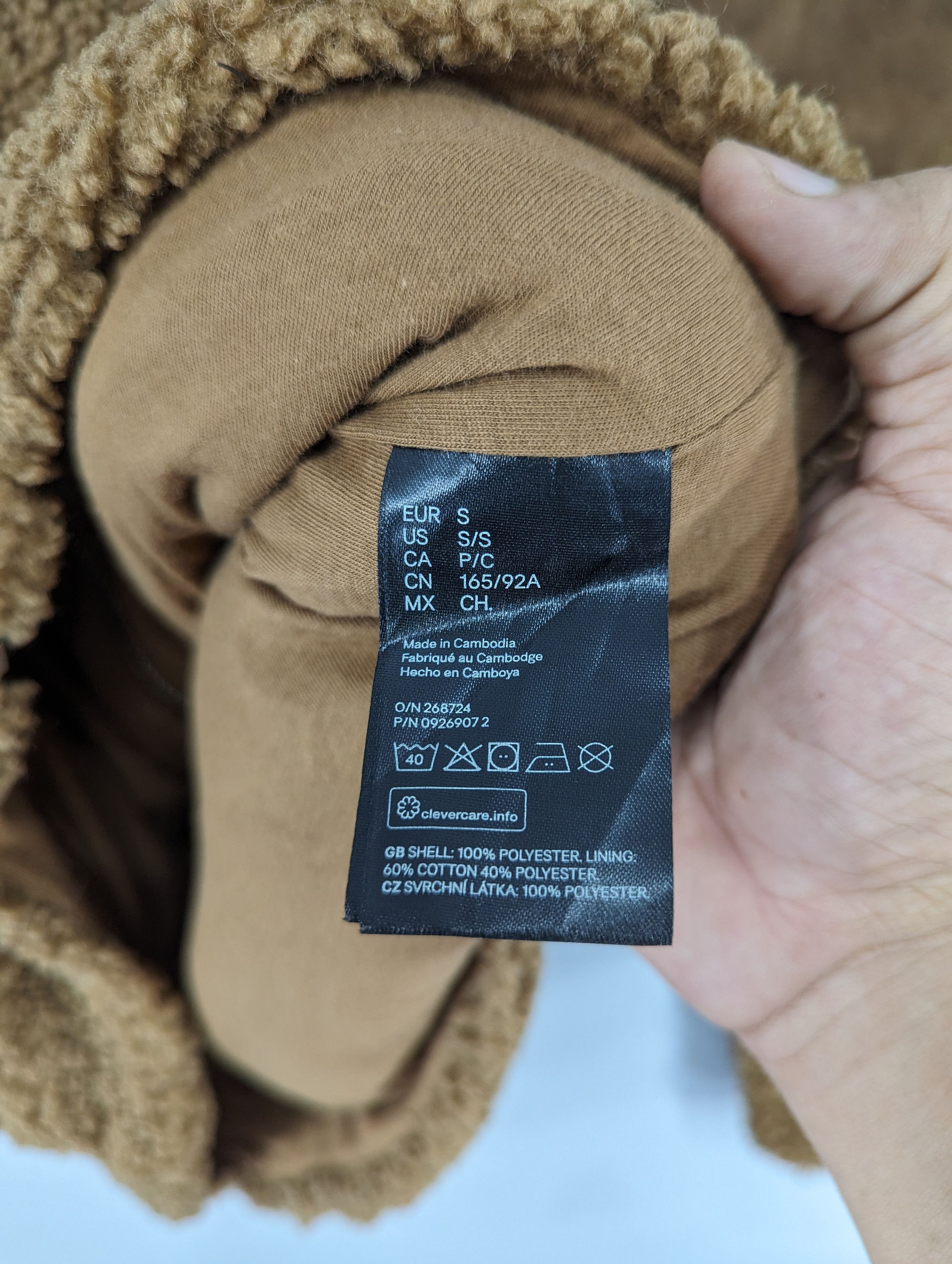 H&M 🔥RARE🔥H&M Sherpa Fleece Deep Pile Zipper Jacket Size US S / EU 44-46 / 1 - 9 Thumbnail