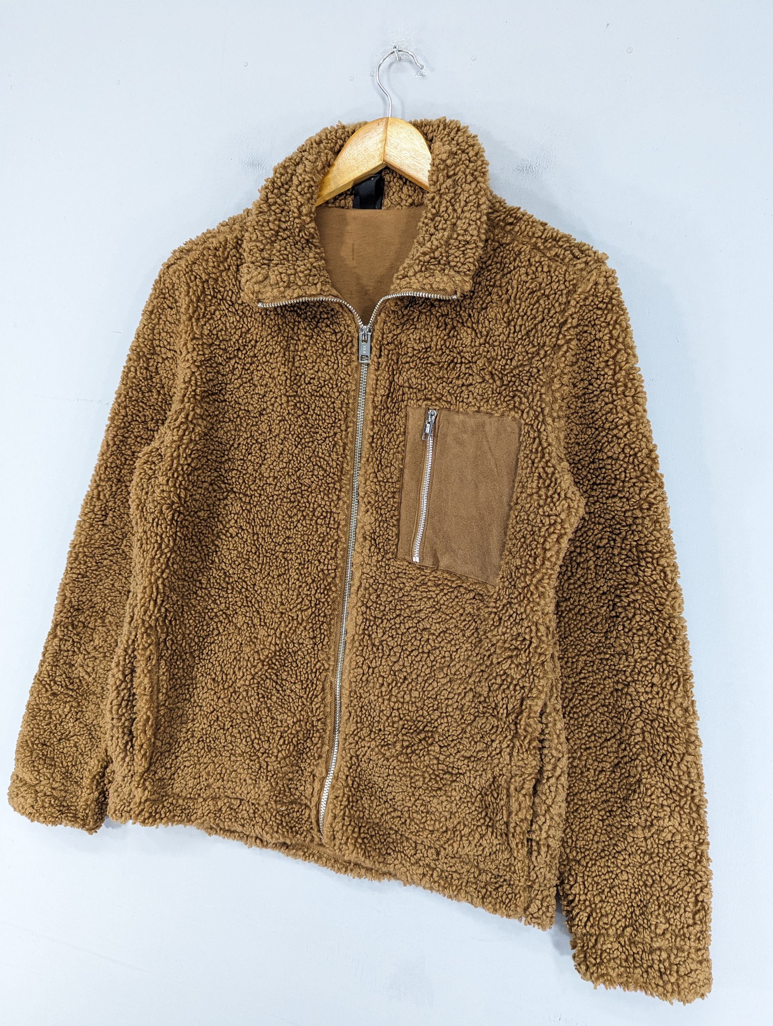 H&M 🔥RARE🔥H&M Sherpa Fleece Deep Pile Zipper Jacket Size US S / EU 44-46 / 1 - 3 Thumbnail