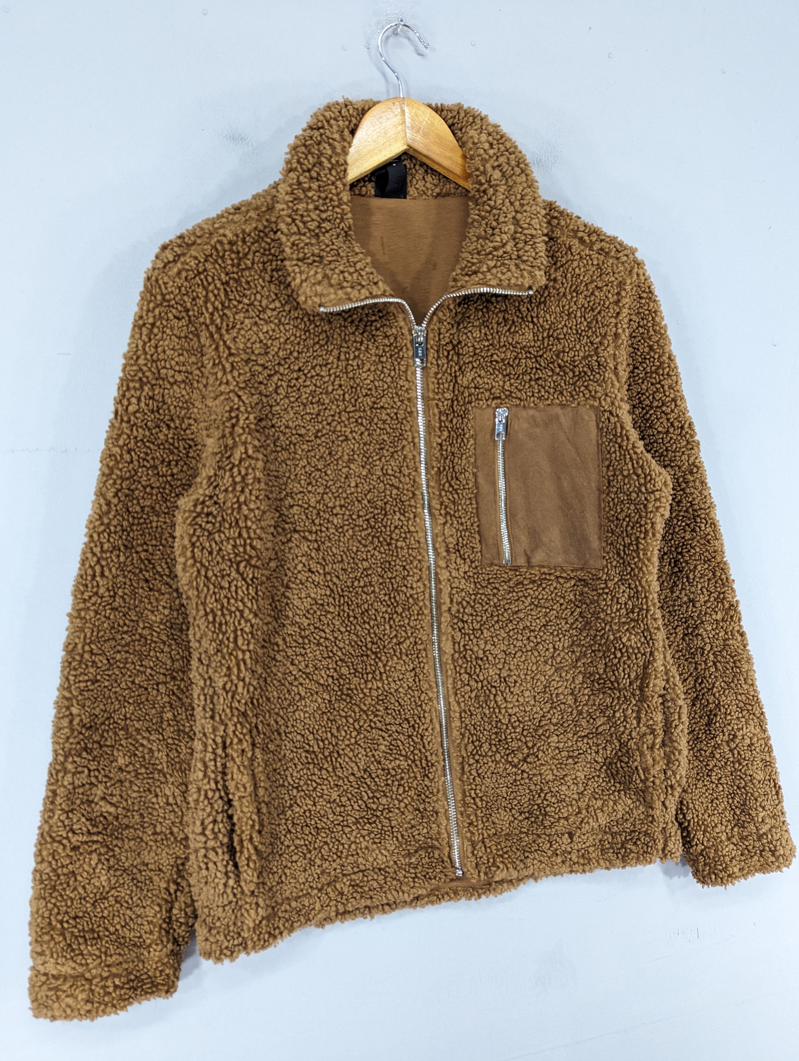 H&M 🔥RARE🔥H&M Sherpa Fleece Deep Pile Zipper Jacket Size US S / EU 44-46 / 1 - 2 Thumbnail