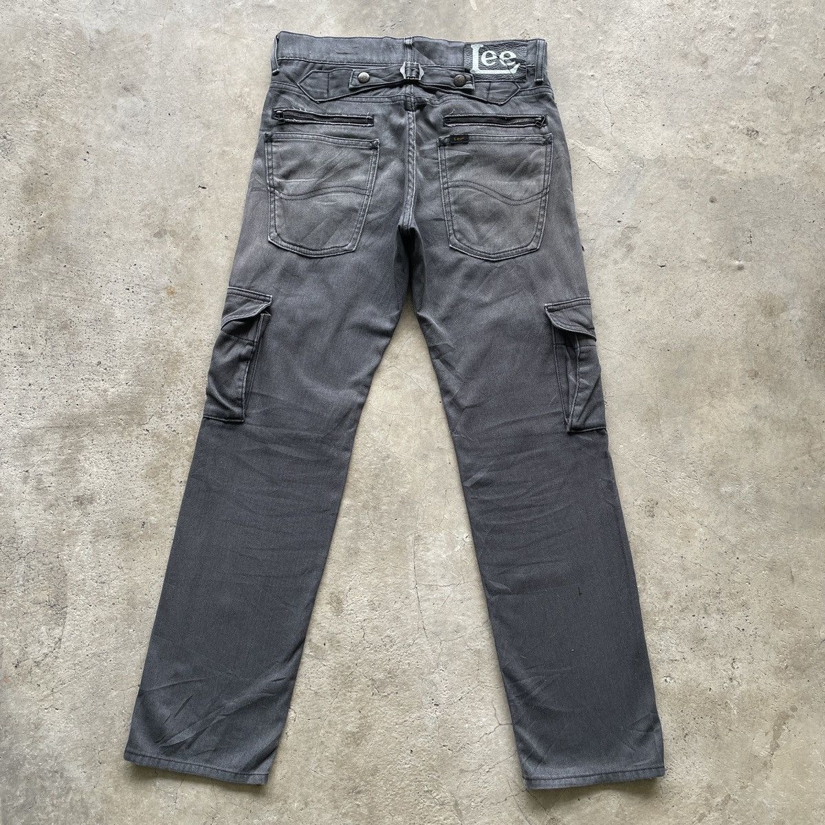 Japanese Brand 8 Pocket🔥 Vintage Lee Faded Grey Tactical Pocket Cargo Pants Size US 28 / EU 44 - 14 Thumbnail