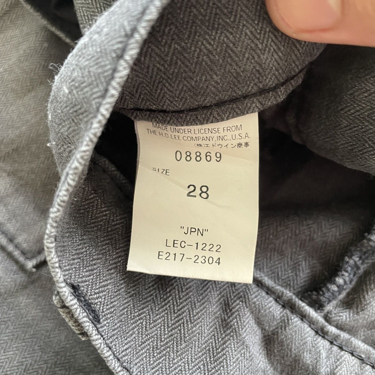 Japanese Brand 8 Pocket🔥 Vintage Lee Faded Grey Tactical Pocket Cargo Pants Size US 28 / EU 44 - 10 Thumbnail
