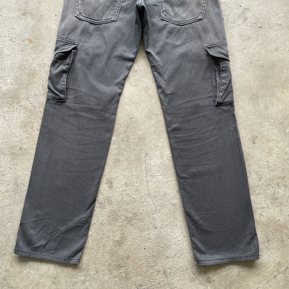 Japanese Brand 8 Pocket🔥 Vintage Lee Faded Grey Tactical Pocket Cargo Pants Size US 28 / EU 44 - 13 Thumbnail