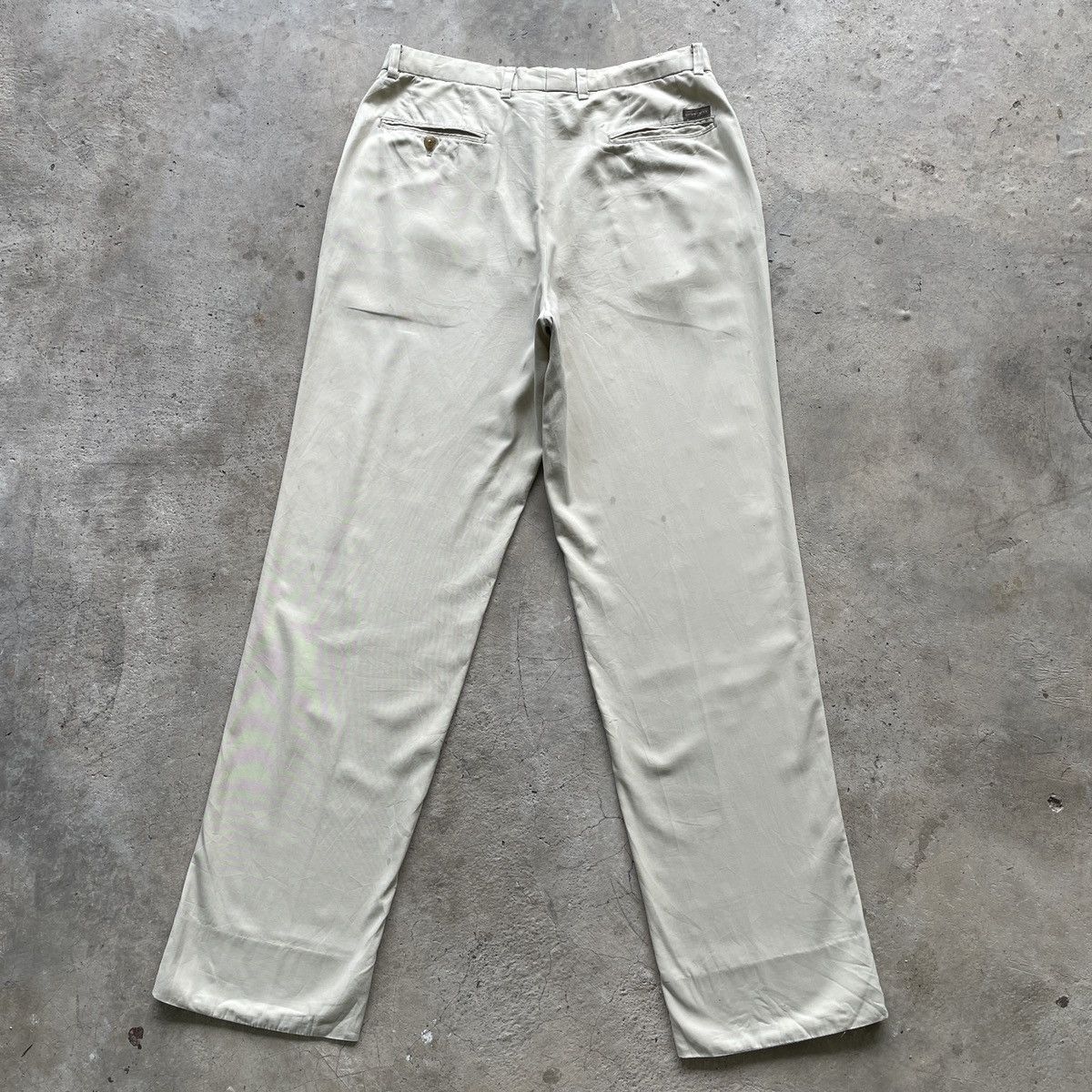 Burberry Vintage Burberry London Cream Trousers Casual Pants W30 Size US 30 / EU 46 - 12 Thumbnail