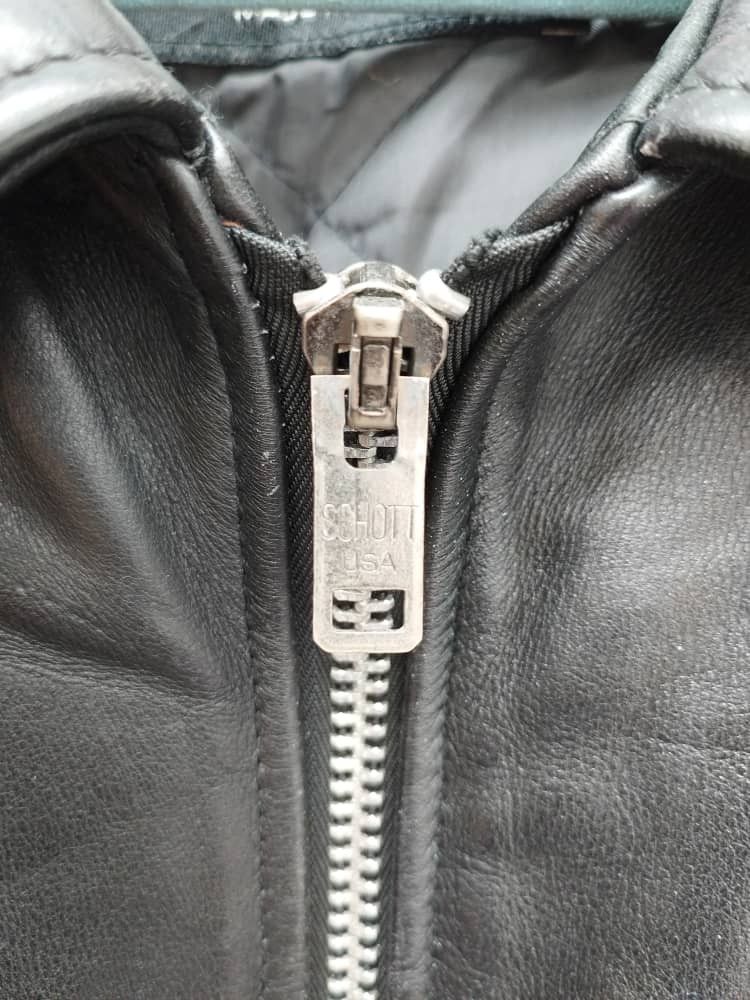 Genuine Leather × Schott Vintage Schott Leather Biker Jacket Size US L / EU 52-54 / 3 - 7 Thumbnail