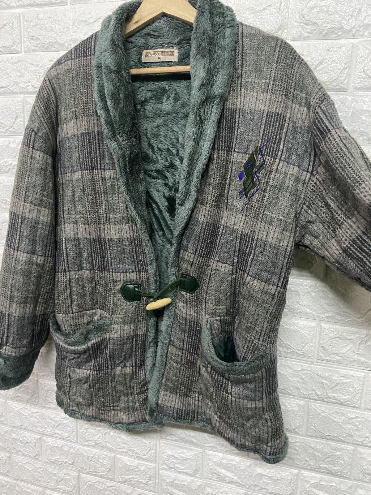Vintage Vintage Wool Sherpa Japanese Noragi Cardigan Made in Japan Size US M / EU 48-50 / 2 - 5 Thumbnail