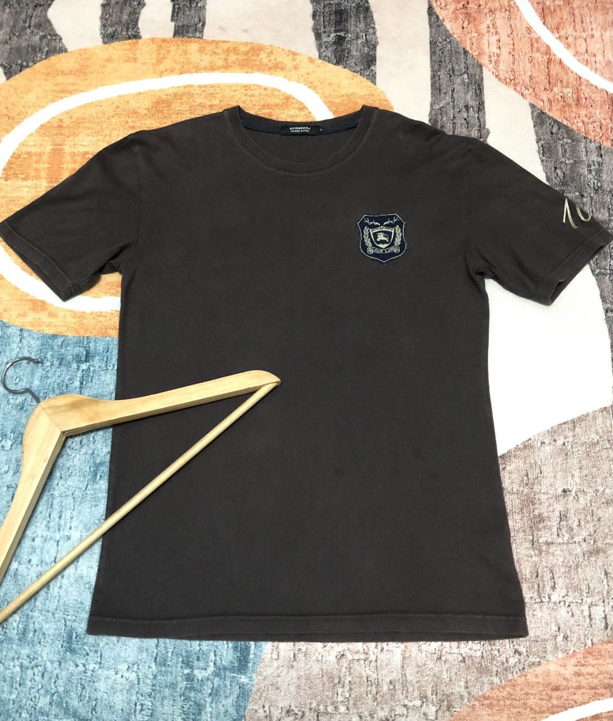 Burberry × Vintage VINTAGE BURBERRY BLACK LABEL ICONIC MINI LOGO SHIRT Size US S / EU 44-46 / 1 - 1 Thumbnail