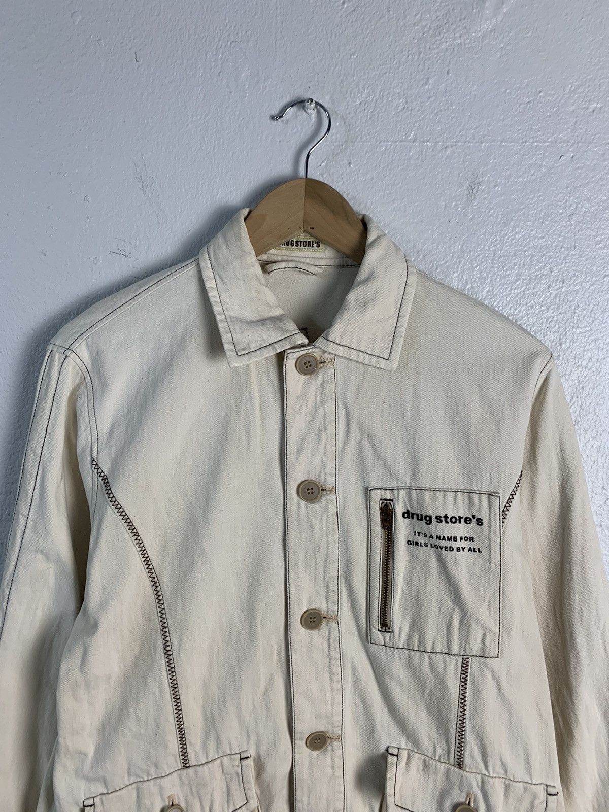 Japanese Brand Drug Store’s Spellout Jacket Size US M / EU 48-50 / 2 - 10 Thumbnail