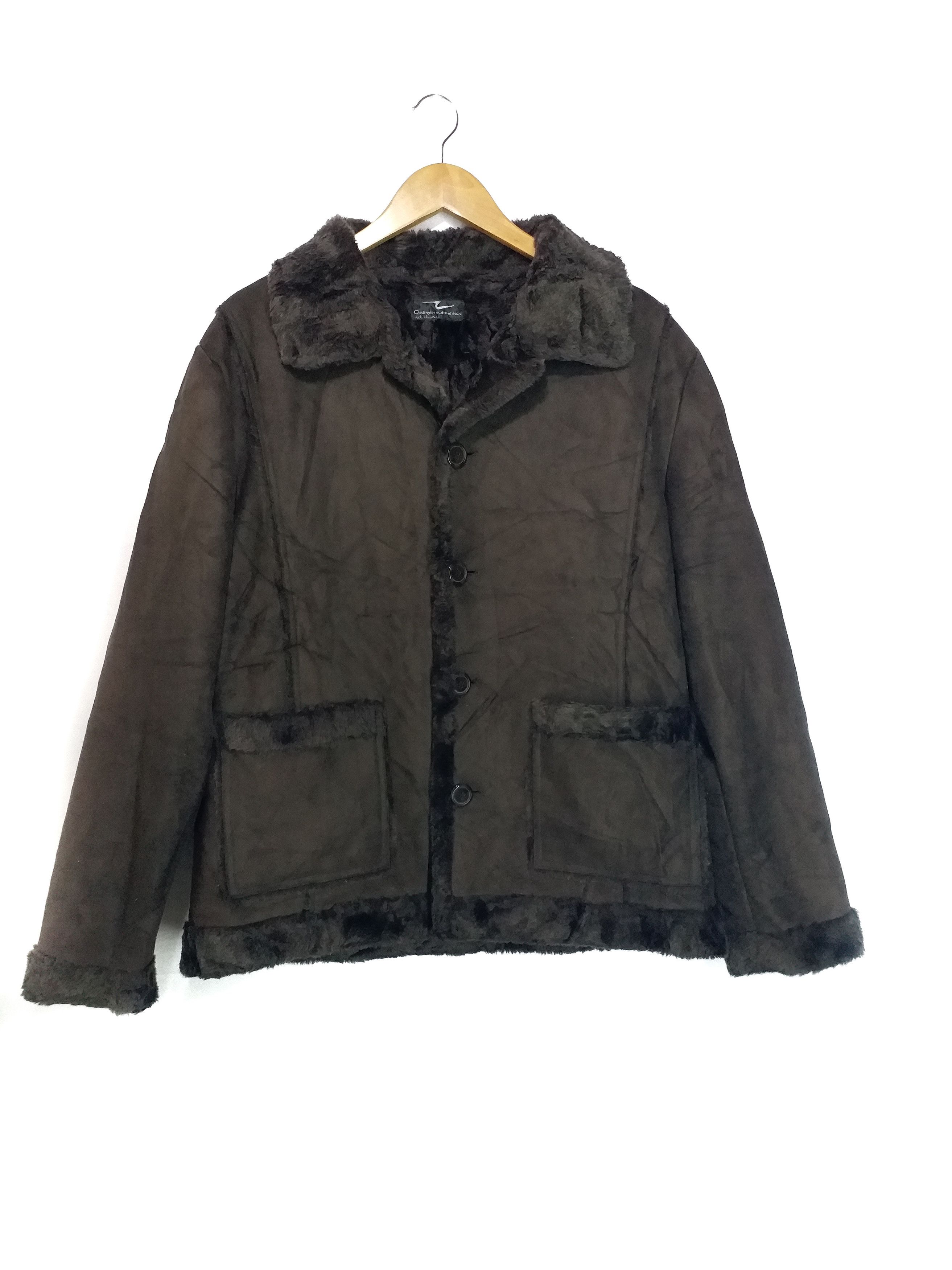 Japanese Brand ❌DELETE TODAY❌Shearling Coat Warmer Sherpa Brown Colour M Size US M / EU 48-50 / 2 - 1 Thumbnail