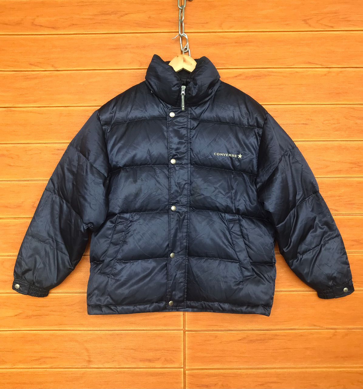 Converse Vintage CONVERSE Puffer Jacket Size US M / EU 48-50 / 2 - 2 Thumbnail