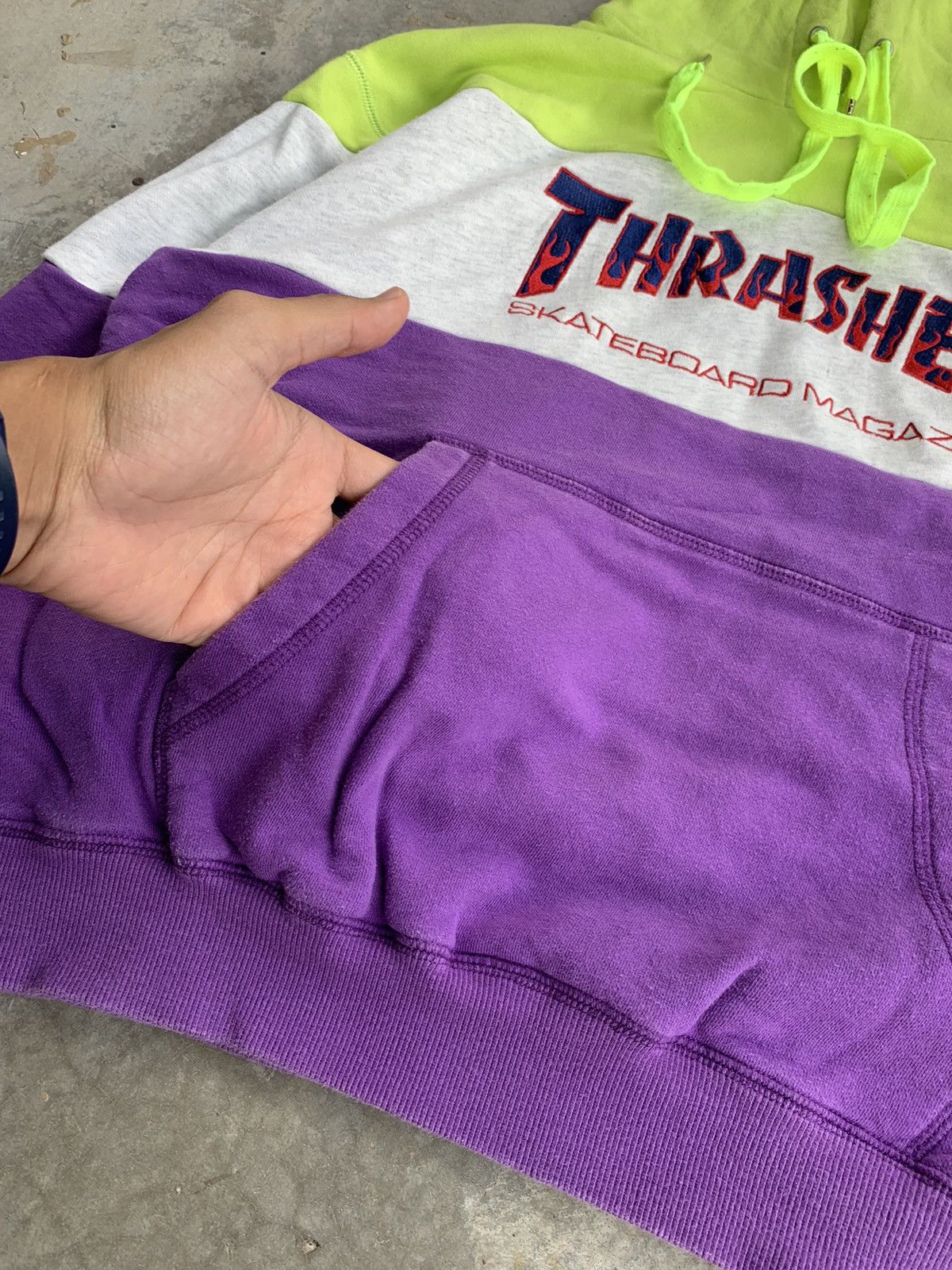 Thrasher Distressed Embroided Thrasher Skateboard Multicolor Hoodie Size US M / EU 48-50 / 2 - 3 Thumbnail