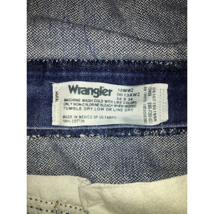 Wrangler Wrangler 13 MWZ 34x34 Cowboy Cut Jeans Missing Button | Grailed