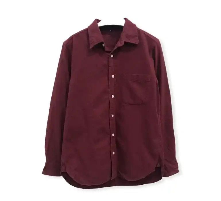 image of Muji Plain Flannel Shirt, Men's (Size Small)