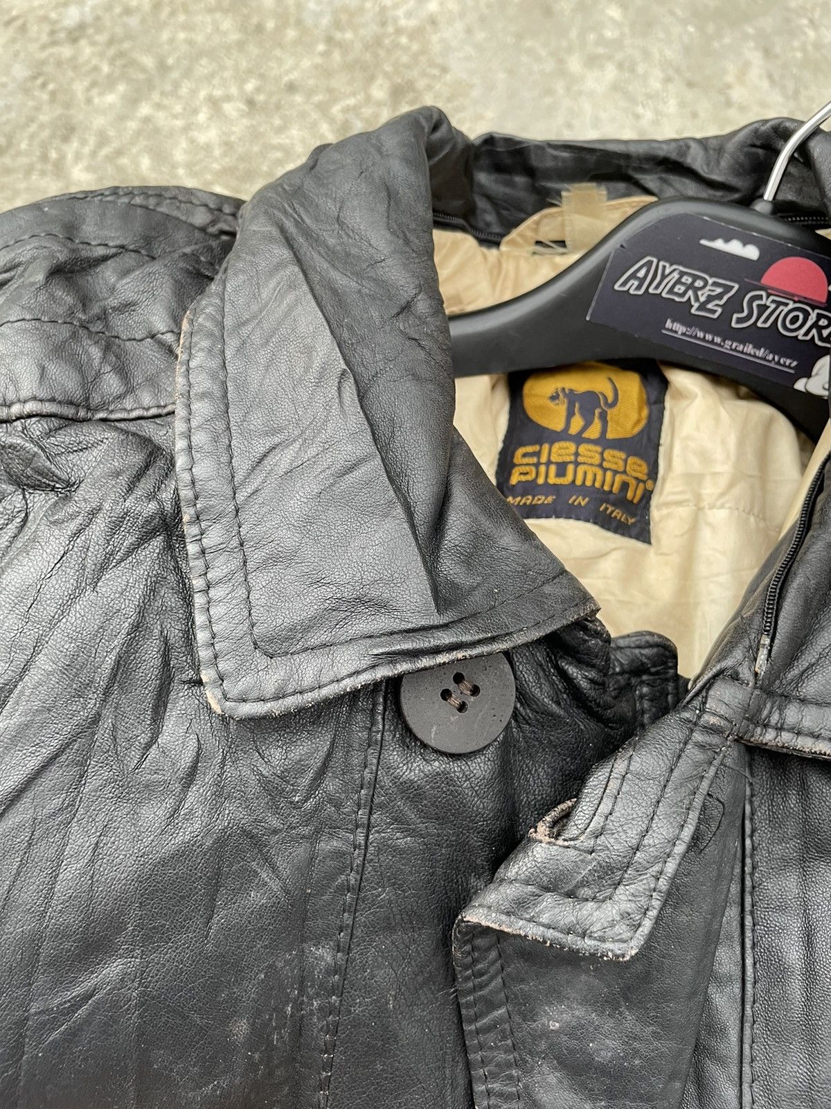 Designer × Vintage Vintage Ciesse Piumini Down Leather Jacket Size US S / EU 44-46 / 1 - 16 Thumbnail