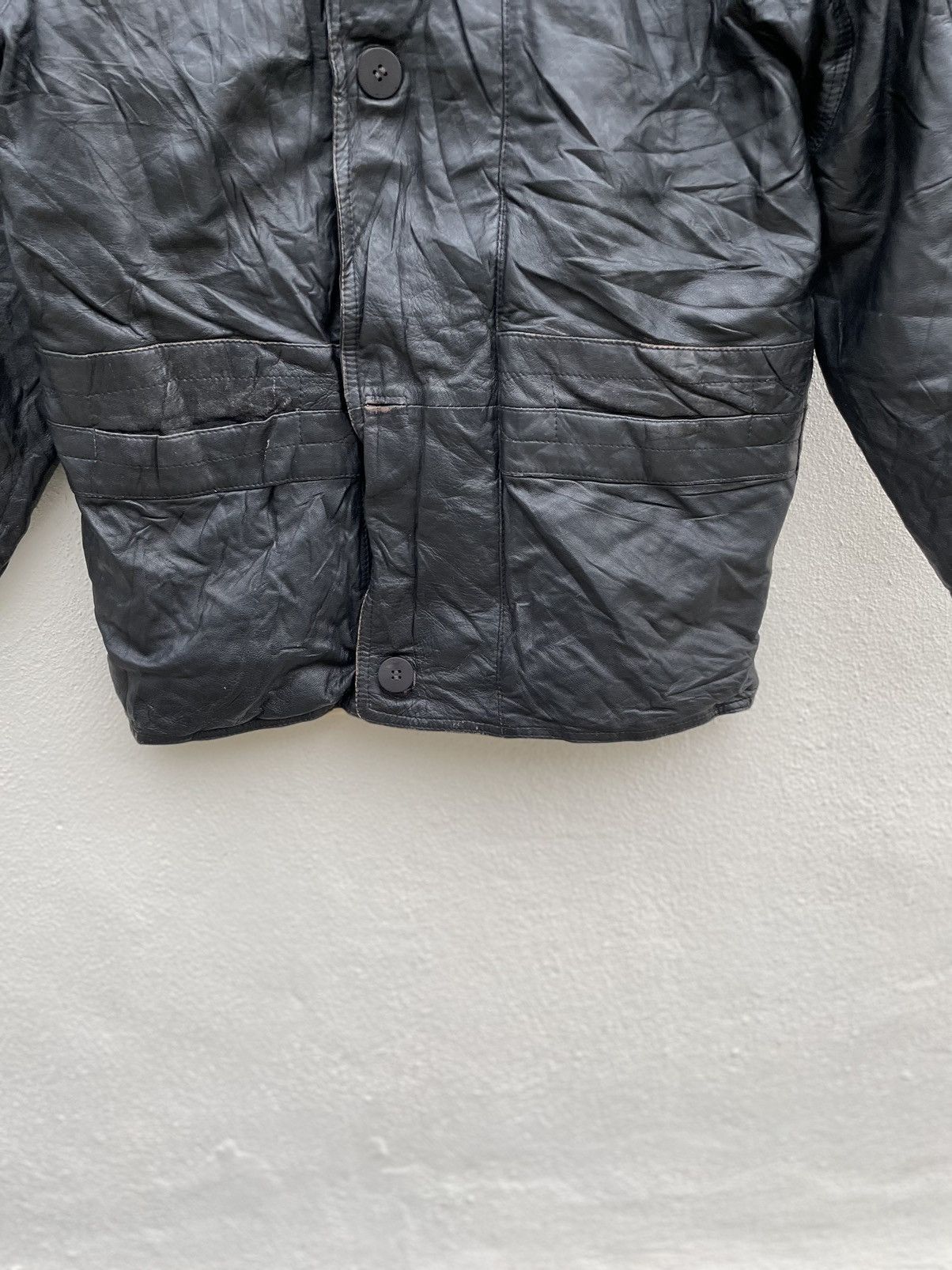 Designer × Vintage Vintage Ciesse Piumini Down Leather Jacket Size US S / EU 44-46 / 1 - 5 Thumbnail