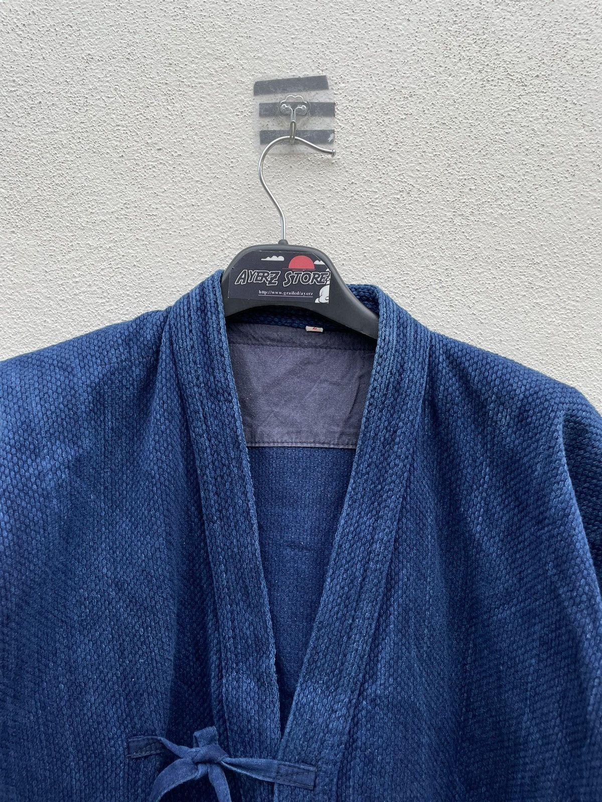 Indigo × Japanese Brand Kimono Indigo Sashiko Samurai Jacket Size US M / EU 48-50 / 2 - 2 Thumbnail