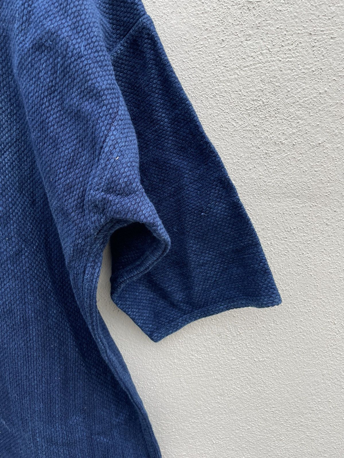 Indigo × Japanese Brand Kimono Indigo Sashiko Samurai Jacket Size US M / EU 48-50 / 2 - 10 Thumbnail