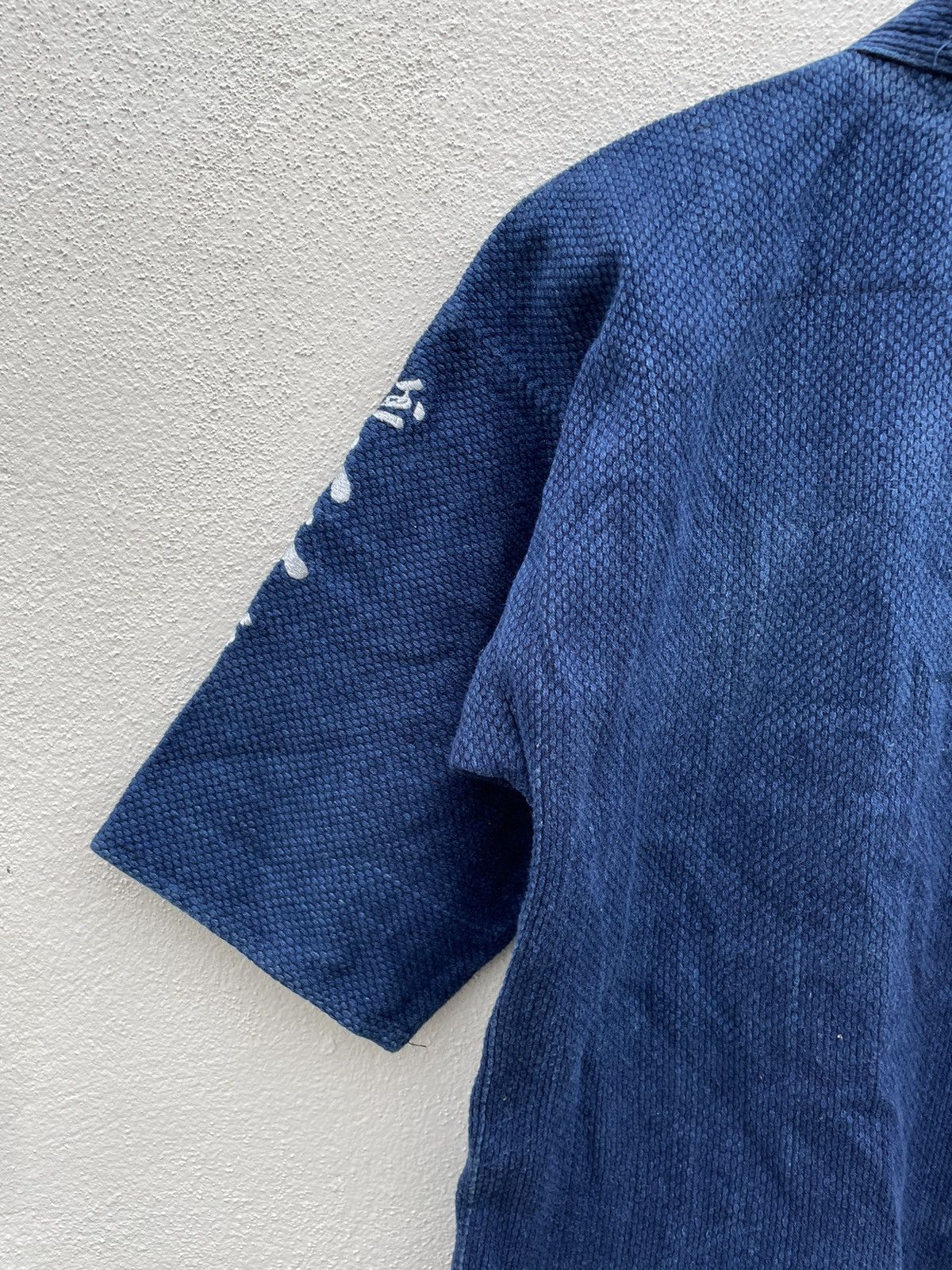 Indigo × Japanese Brand Kimono Indigo Sashiko Samurai Jacket Size US M / EU 48-50 / 2 - 9 Thumbnail