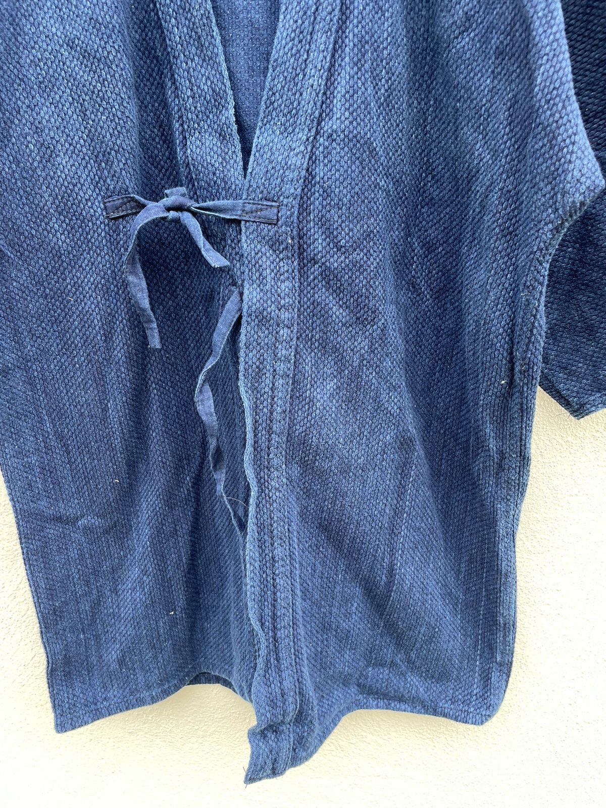 Indigo × Japanese Brand Kimono Indigo Sashiko Samurai Jacket Size US M / EU 48-50 / 2 - 4 Thumbnail