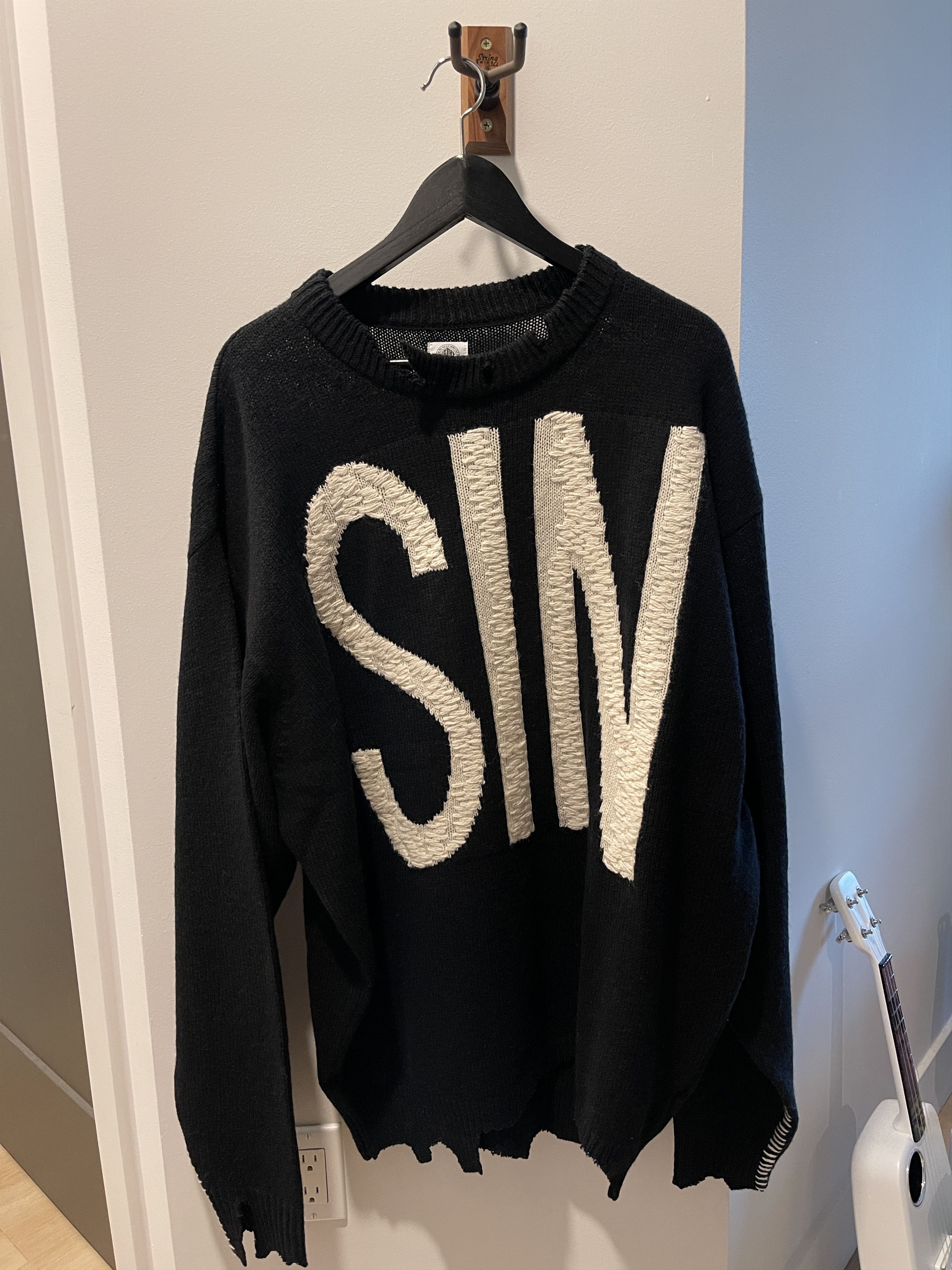 Archival Clothing Brand new Saint Michael SIN Sweater Knit | Grailed