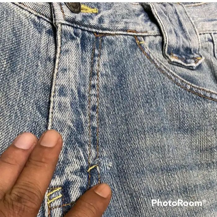 Japanese Brand × Vintage Vintage Light Washed Distressed Denim Biker Pants Size US 29 - 7 Thumbnail