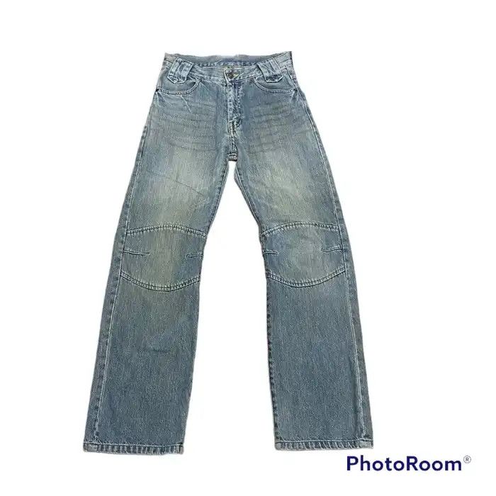 Japanese Brand × Vintage Vintage Light Washed Distressed Denim Biker Pants Size US 29 - 1 Thumbnail