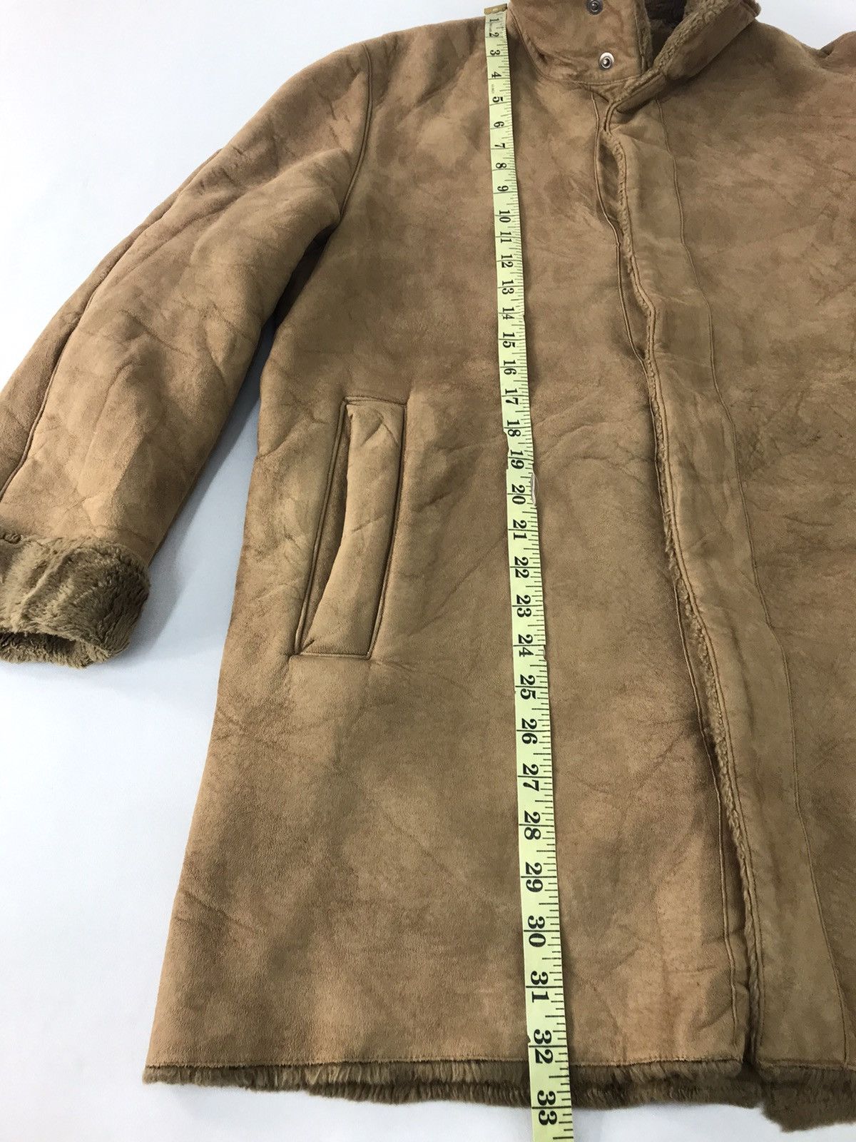 Calvin Klein × Designer Calvin Klein Suede Padded Jacket Designer Brand Sherpa Inner Size US M / EU 48-50 / 2 - 10 Thumbnail