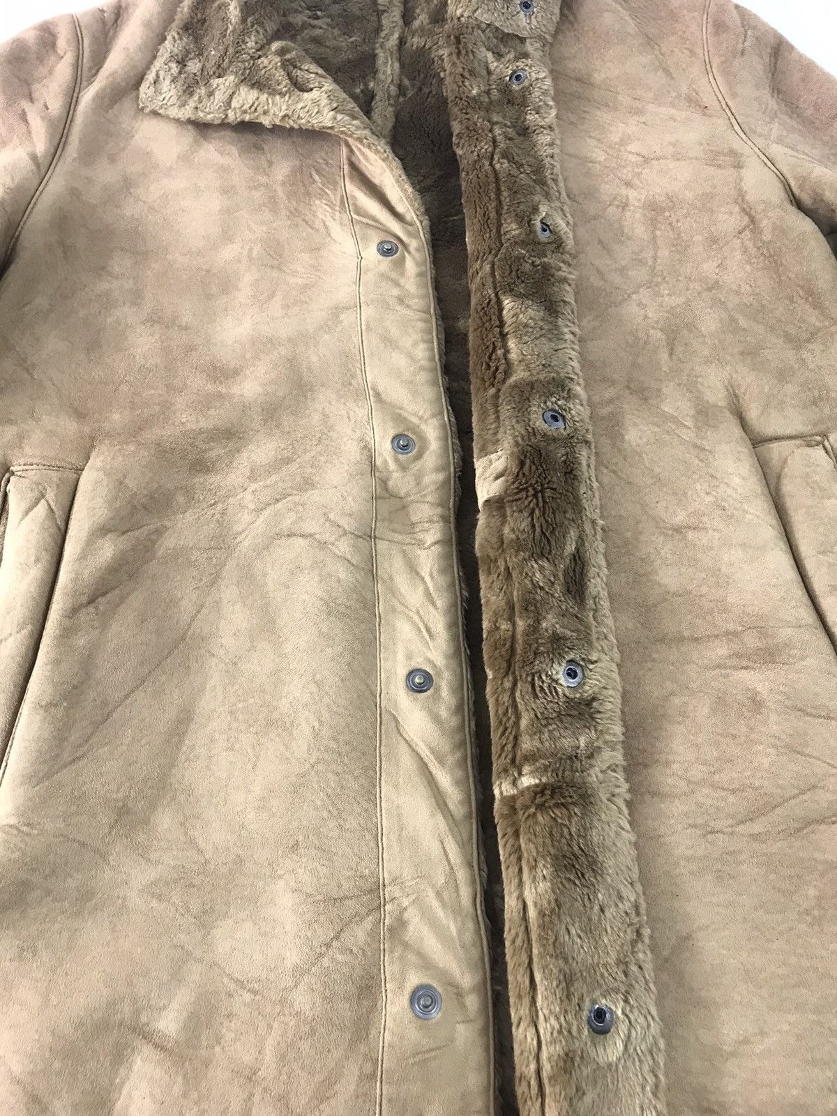 Calvin Klein × Designer Calvin Klein Suede Padded Jacket Designer Brand Sherpa Inner Size US M / EU 48-50 / 2 - 4 Thumbnail