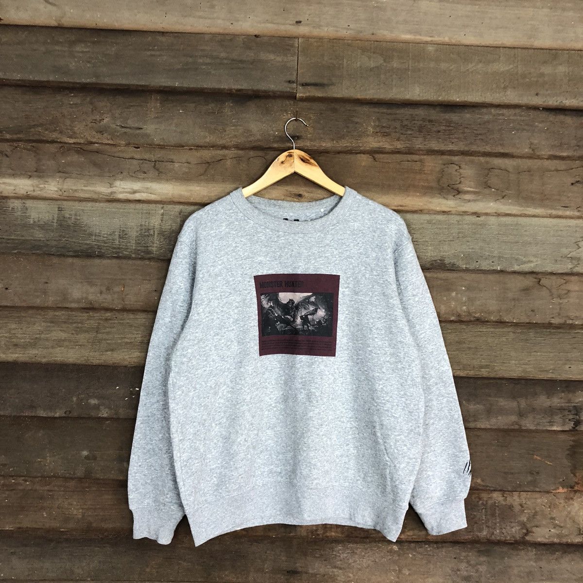 Japanese Brand Monster Hunter capcom game Grey Sweatshirt #408B Size US M / EU 48-50 / 2 - 1 Thumbnail