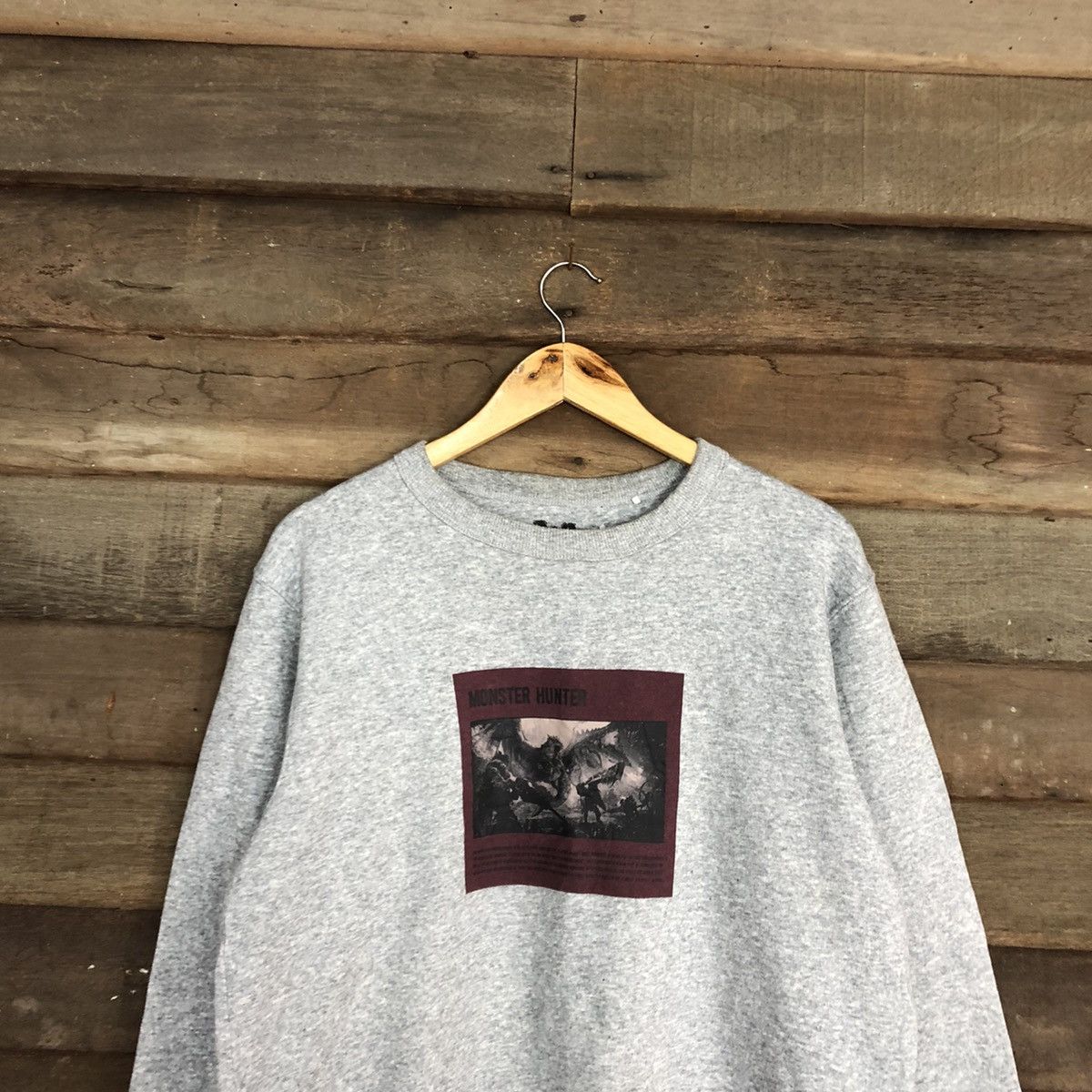 Japanese Brand Monster Hunter capcom game Grey Sweatshirt #408B Size US M / EU 48-50 / 2 - 9 Thumbnail