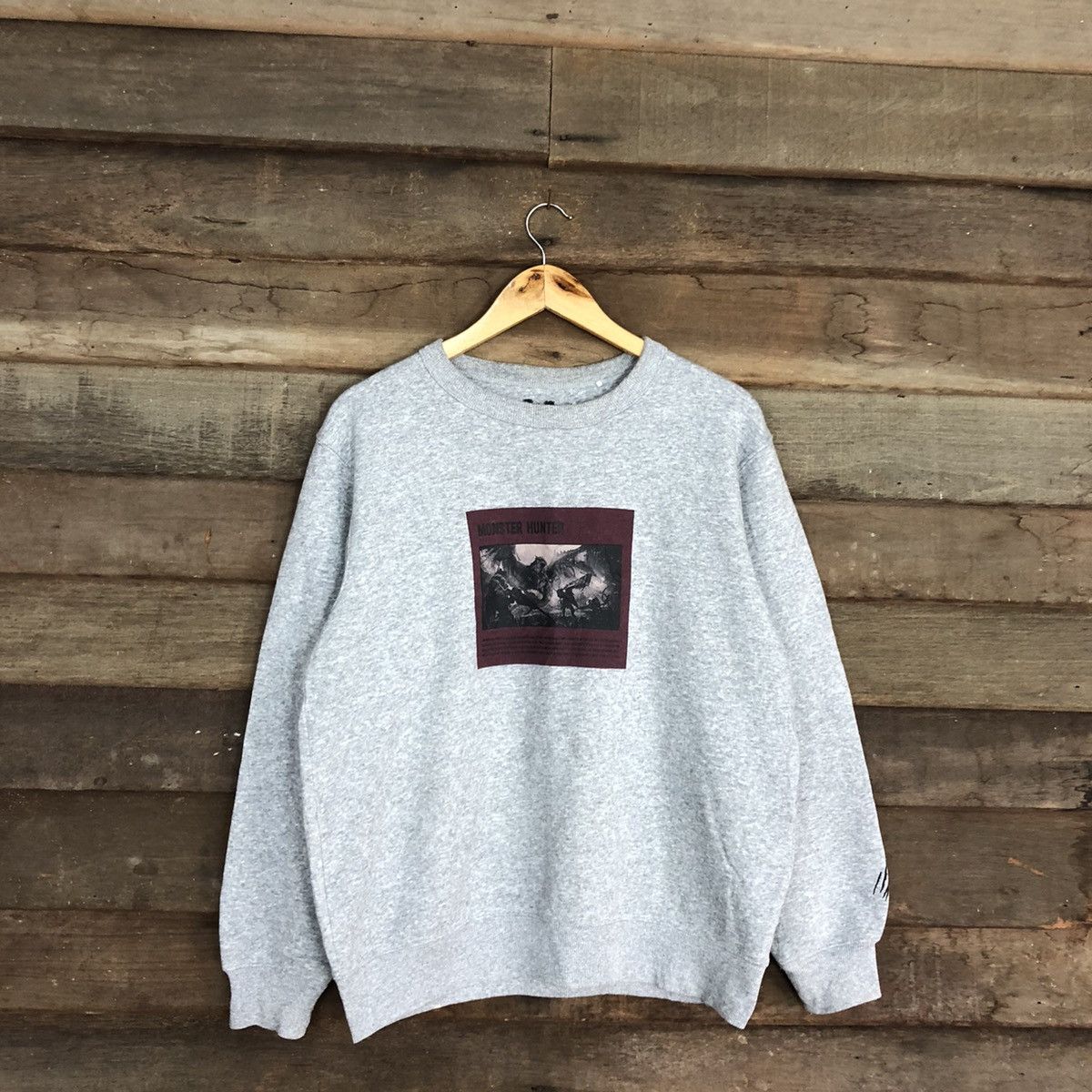 Japanese Brand Monster Hunter capcom game Grey Sweatshirt #408B Size US M / EU 48-50 / 2 - 3 Thumbnail