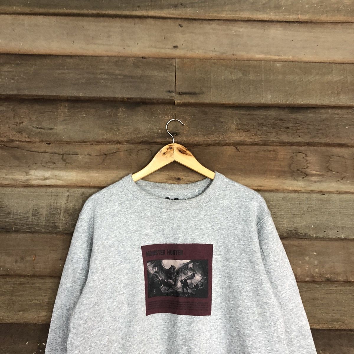 Japanese Brand Monster Hunter capcom game Grey Sweatshirt #408B Size US M / EU 48-50 / 2 - 2 Thumbnail