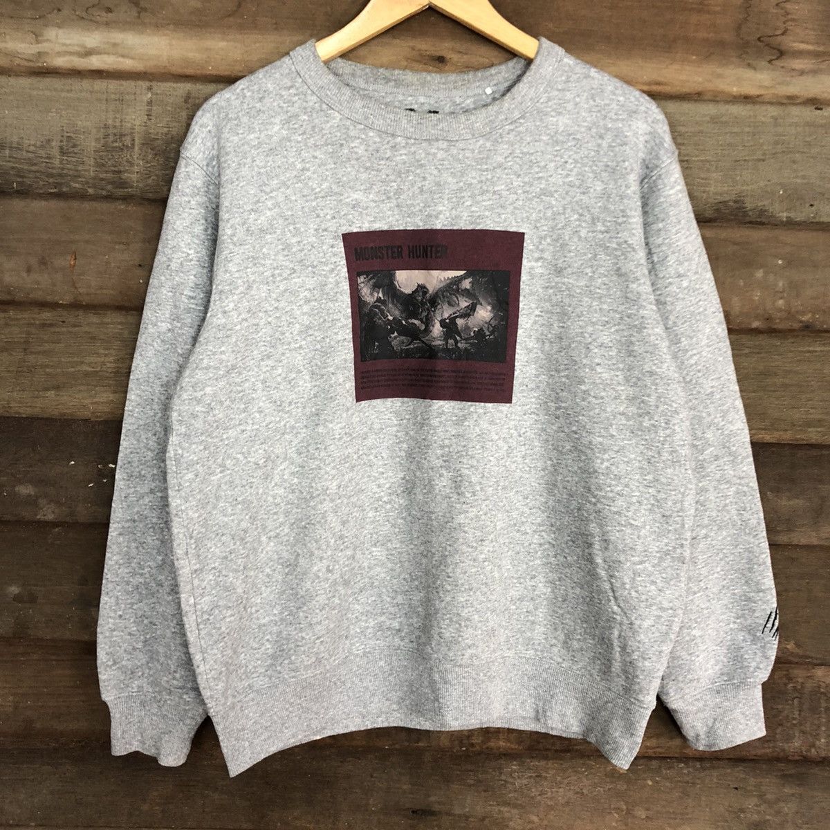 Japanese Brand Monster Hunter capcom game Grey Sweatshirt #408B Size US M / EU 48-50 / 2 - 8 Thumbnail