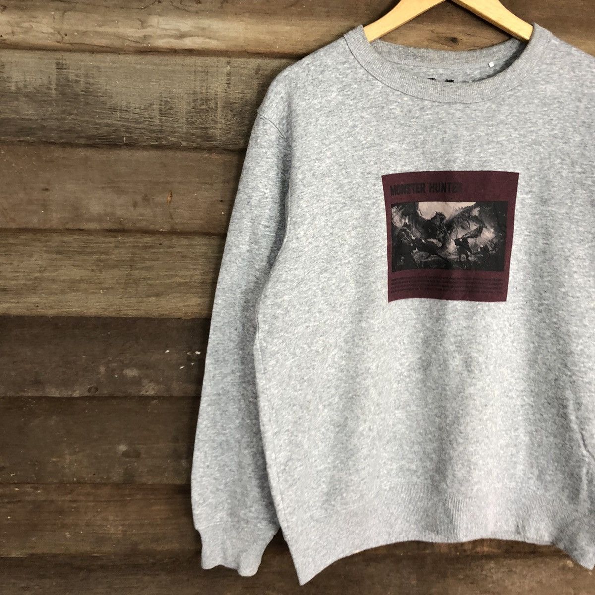 Japanese Brand Monster Hunter capcom game Grey Sweatshirt #408B Size US M / EU 48-50 / 2 - 7 Thumbnail