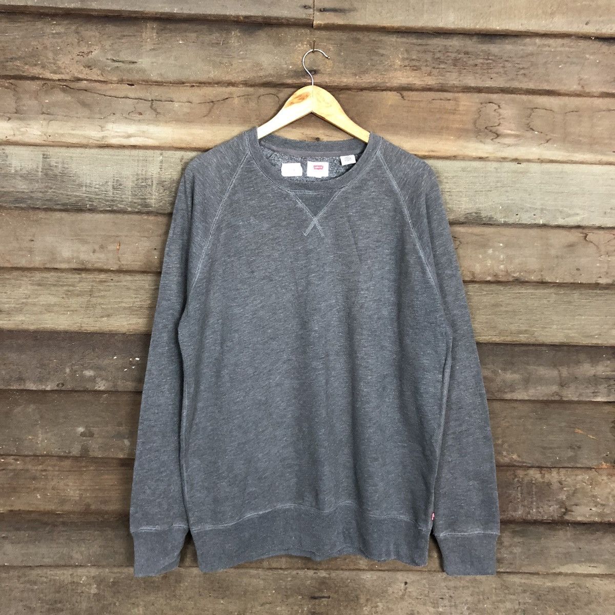 Levi's levis grey plain sweatshirt vintage #134B Size US L / EU 52-54 / 3 - 3 Thumbnail