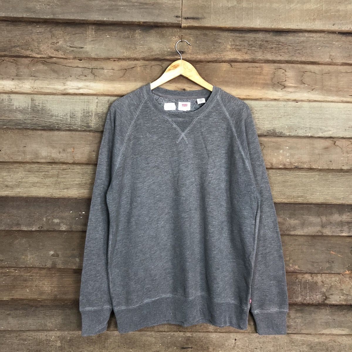 Levi's levis grey plain sweatshirt vintage #134B Size US L / EU 52-54 / 3 - 1 Thumbnail