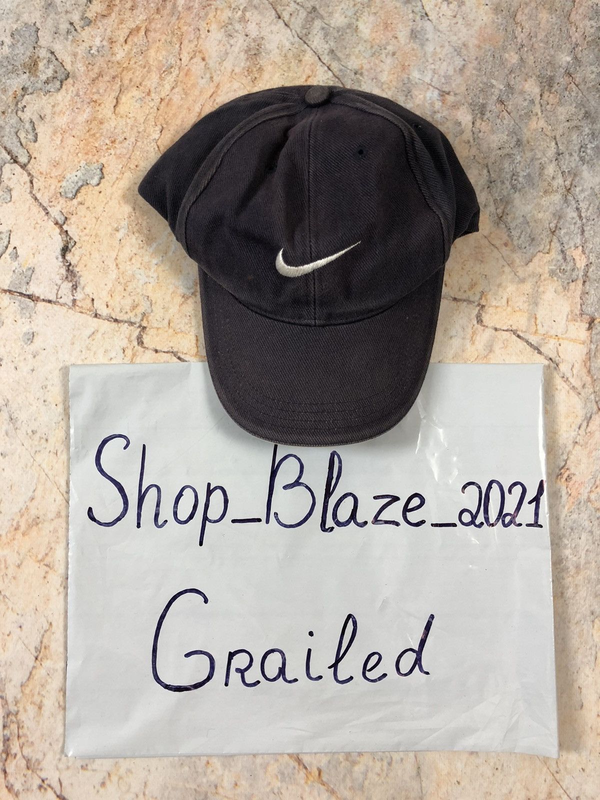 Nike × Vintage Nike vintage black logo cap Size ONE SIZE - 3 Thumbnail
