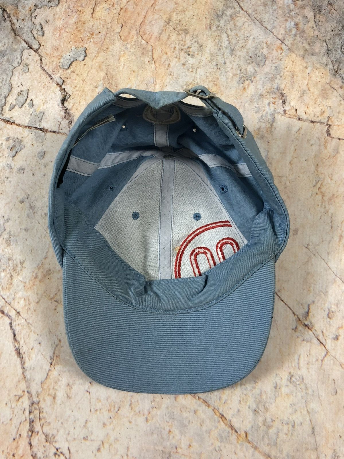 Nike × Vintage Nike vintage blue big logo cap Size ONE SIZE - 5 Thumbnail