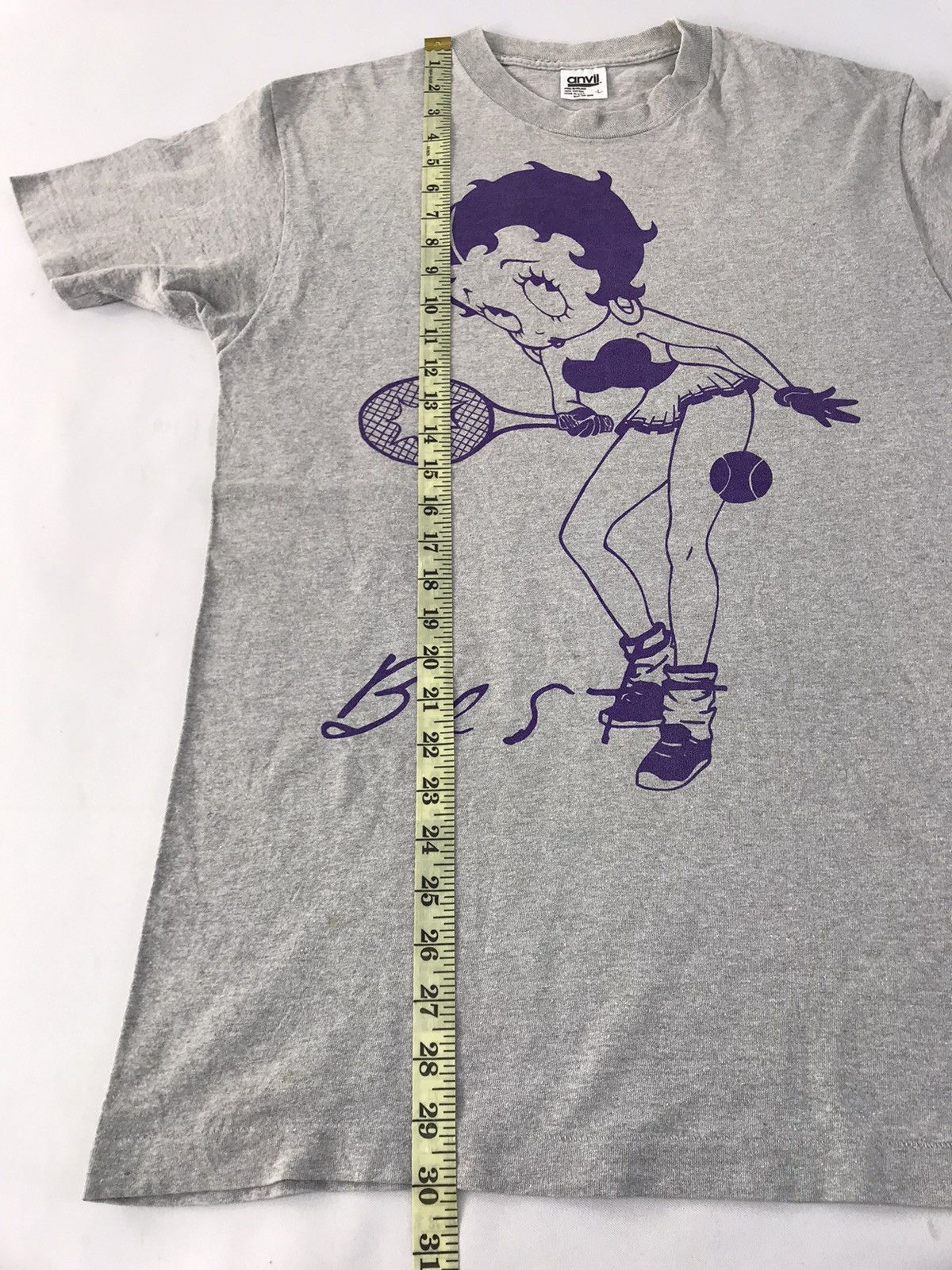 Vintage 90s Betty Boop Best Tennis Big Logo Cartoon Movie Tee Size US M / EU 48-50 / 2 - 8 Thumbnail