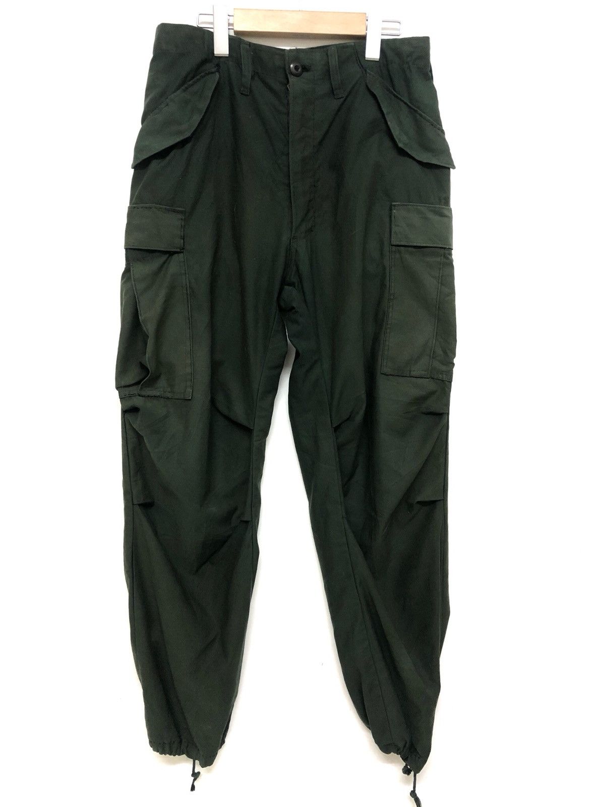 image of Vintage Military Cargo Parachute Tactical Draw String in Green, Men's (Size 26)