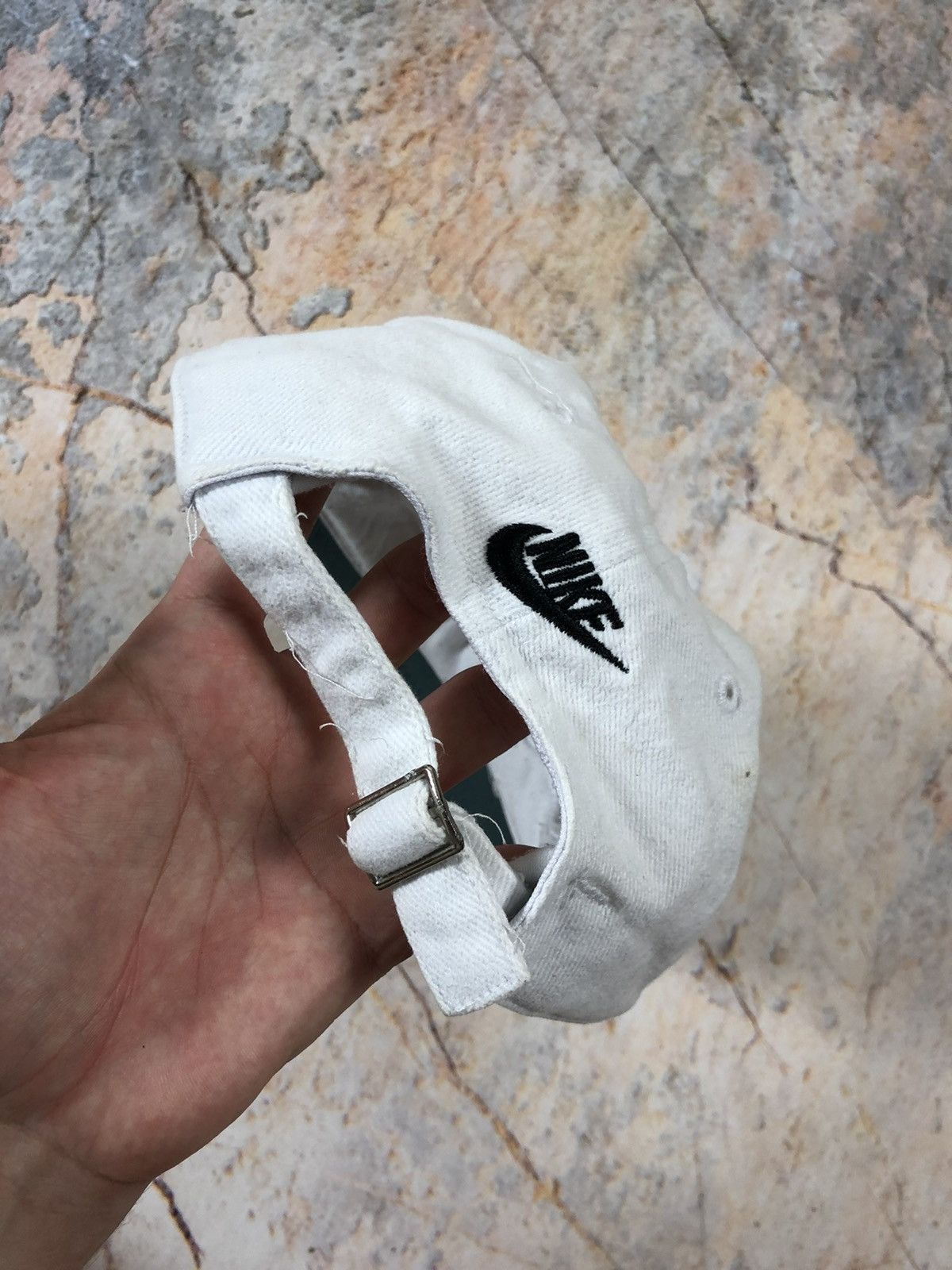 Nike × Vintage Nike vintage white logo cap Size ONE SIZE - 3 Thumbnail