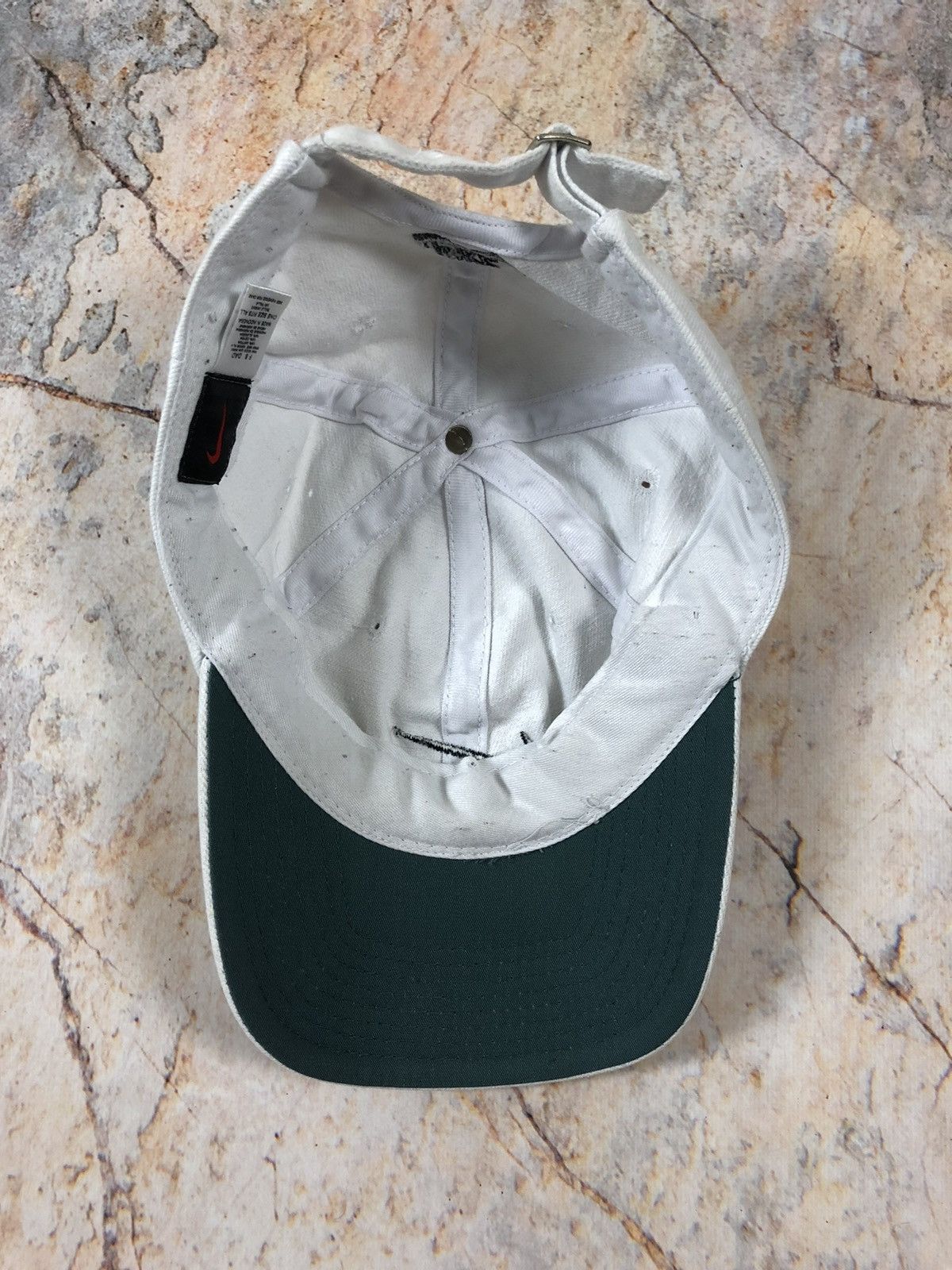 Nike × Vintage Nike vintage white logo cap Size ONE SIZE - 5 Thumbnail