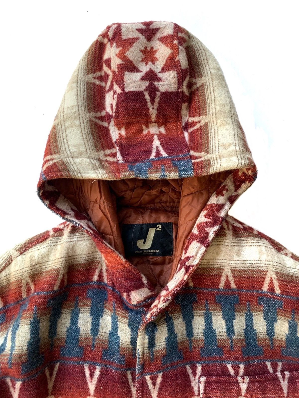 Japanese Brand × Junko Shimada RARE ‼️ Mr.Junko 🎌 Southwestern Navajo Hoodie Heavy Jacket Size US L / EU 52-54 / 3 - 2 Thumbnail