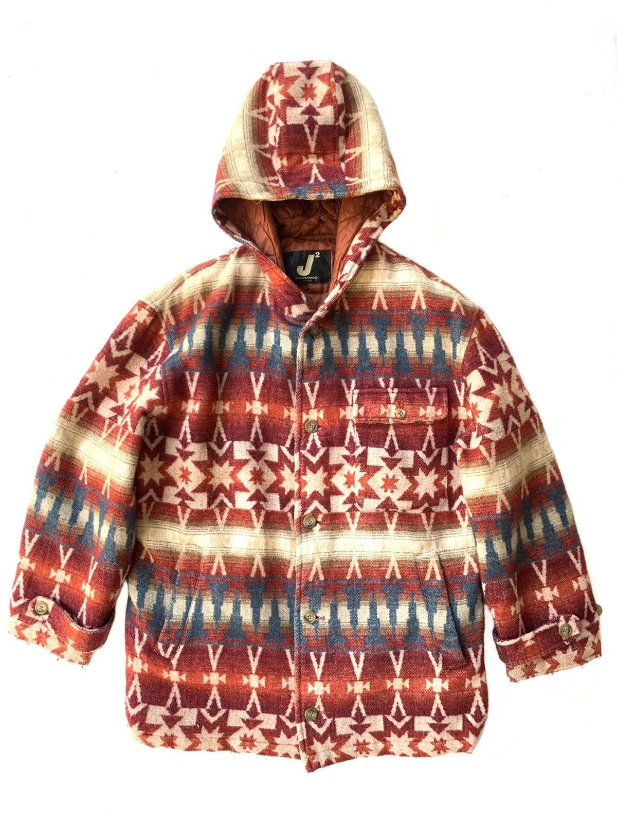 Japanese Brand × Junko Shimada RARE ‼️ Mr.Junko 🎌 Southwestern Navajo Hoodie Heavy Jacket Size US L / EU 52-54 / 3 - 1 Thumbnail