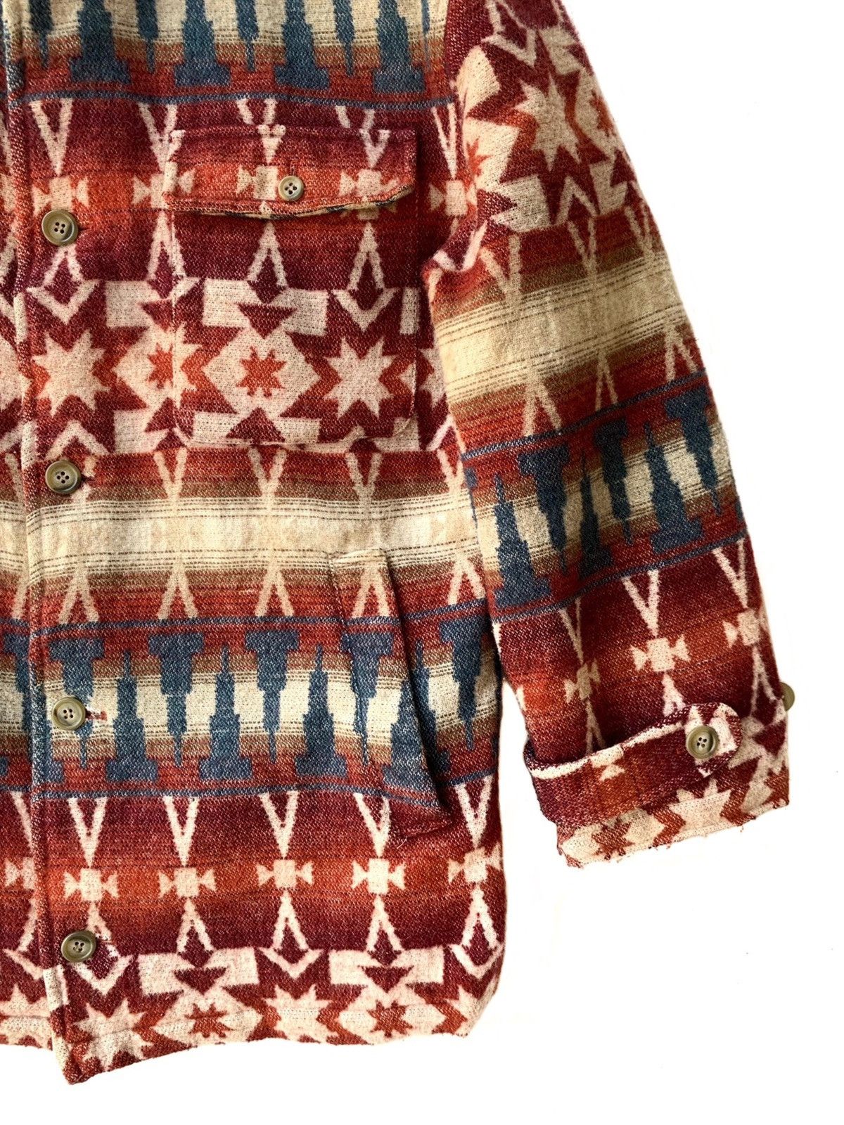Japanese Brand × Junko Shimada RARE ‼️ Mr.Junko 🎌 Southwestern Navajo Hoodie Heavy Jacket Size US L / EU 52-54 / 3 - 4 Thumbnail