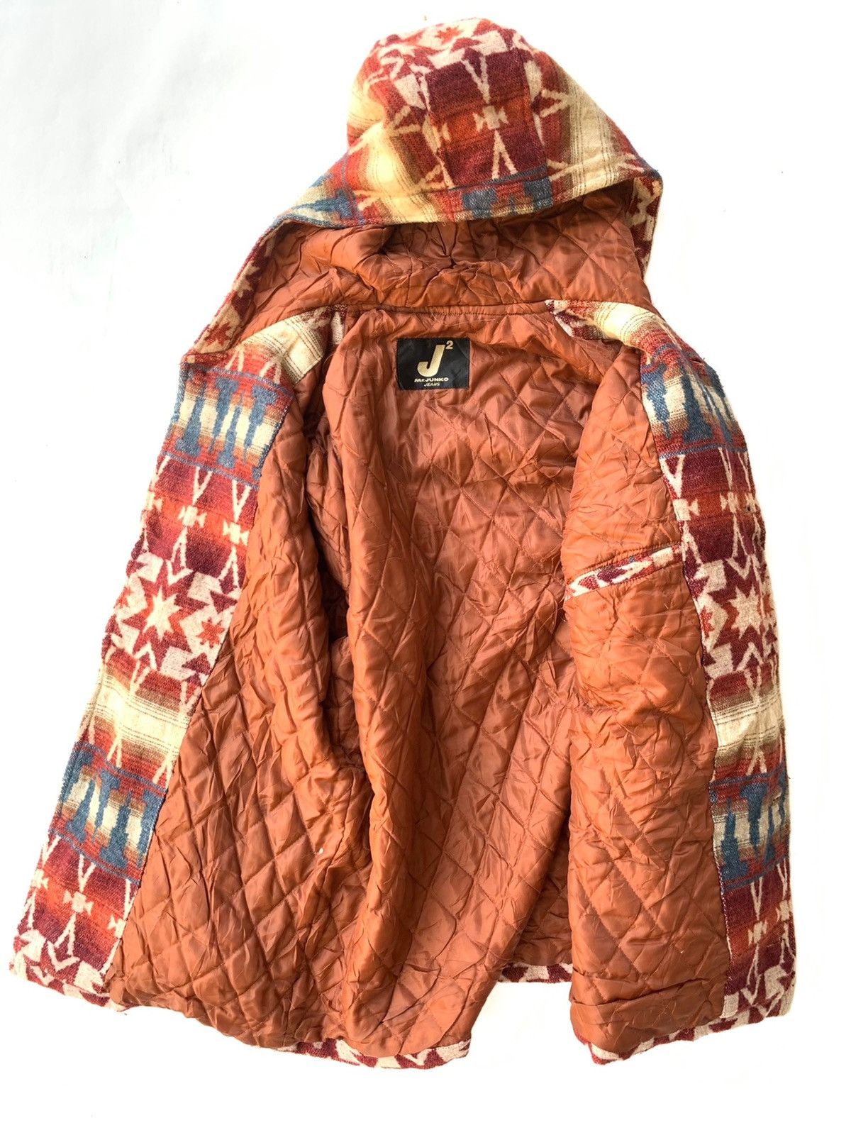 Japanese Brand × Junko Shimada RARE ‼️ Mr.Junko 🎌 Southwestern Navajo Hoodie Heavy Jacket Size US L / EU 52-54 / 3 - 6 Thumbnail