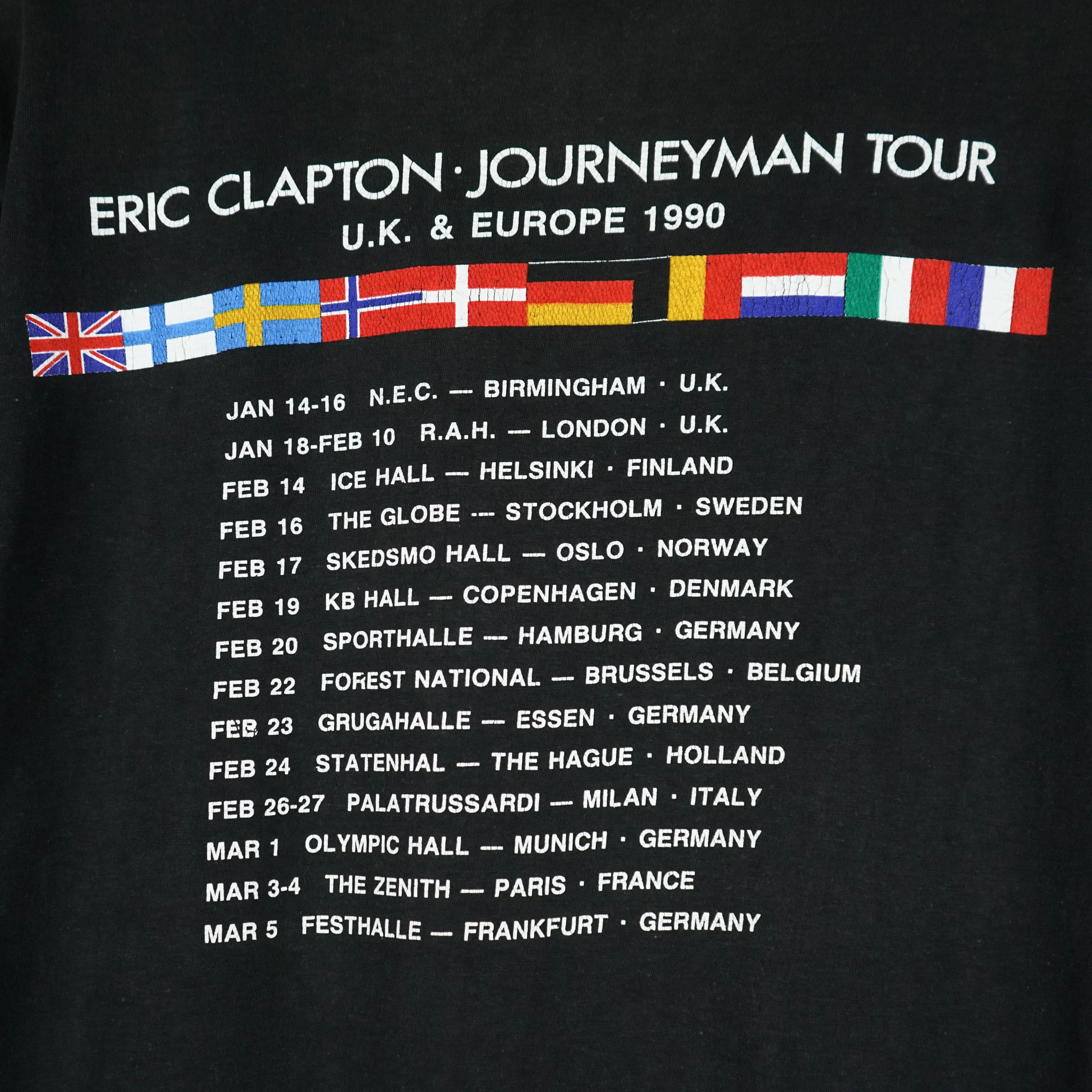 Band Tees × Vintage 1990 Eric Clapton tour t-shirt Size US M / EU 48-50 / 2 - 9 Thumbnail